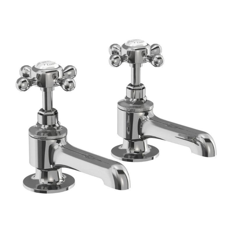 Burlington Stafford Bath Pillar Taps